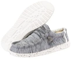Wally Stretch Fleece - Stone White -Heydude Shoes 110530703 WALLY STRETCH FLEECE STONE WHITE 3