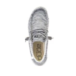 Wally Stretch Fleece - Stone White -Heydude Shoes 110530703 WALLY STRETCH FLEECE STONE WHITE 6