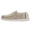 Wally Break Stitch - Khaki -Heydude Shoes 110791010 WALLY LINEN NATURAL KHAKI 01 6f7ff4c9 9cc2 4c9a a351 cbdbfddf5200