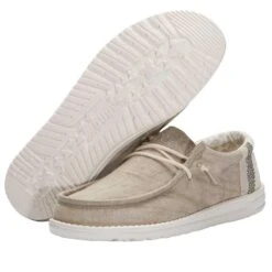Wally Break Stitch - Khaki -Heydude Shoes 110791010 WALLY LINEN NATURAL KHAKI 03 9d1440f4 5c55 4805 b57f 95f07939877d