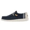 Wally Break Stitch - Navy -Heydude Shoes 110792568 WALLYLINEN NATURALNAVY 1