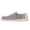 Wally Break Stitch - Grey 1 Wally Break Stitch - Grey -Heydude Shoes 110793297 WALLY LINEN NATURAL GREY LEFT 1