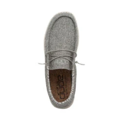 Wally Blend - Iron -Heydude Shoes 112473915 WALLY ECO LINEN IRON LEFT 6