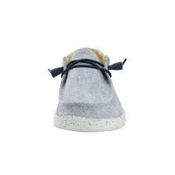 Wendy Chambray - White Blue -Heydude Shoes 121410119 WENDY CHAMBRAY WHITE BLUE 04 d48ba13a 1c0c 4e66 8090 3477d8553da2