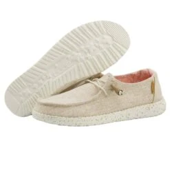 Wendy Chambray - White Nut -Heydude Shoes 121410121 WENDY CHAMBRAY WHITE NUT 03 6e4367b5 bb28 4112 90d1 0110f3862890