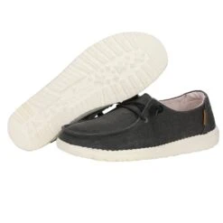 Wendy Chambray - Off Black -Heydude Shoes 121414949 WENDY CHAMBRAY OFF BLACK 03 8b0c4d8d 83c1 46ca b8b5 af7d605a240e