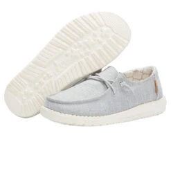 Wendy Youth Linen - Grey -Heydude Shoes 130123096 WENDY YOUTH LINEN GREY 03