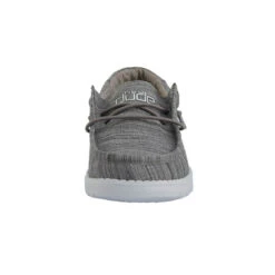 Wally Youth Linen - Stone -Heydude Shoes 130130704 WALLY YOUTH LINEN STONE 04