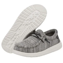 Wally Youth Stretch - Yin And Yang -Heydude Shoes 130133351 WALLY YOUTH STRETCH YIN YANG LEFT 3 1