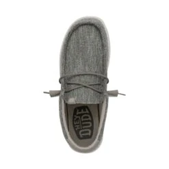 Wally Ascend Woven - Carbon -Heydude Shoes 40002 0YK WALLYASCENDWOVEN CARBON LEFTTOP