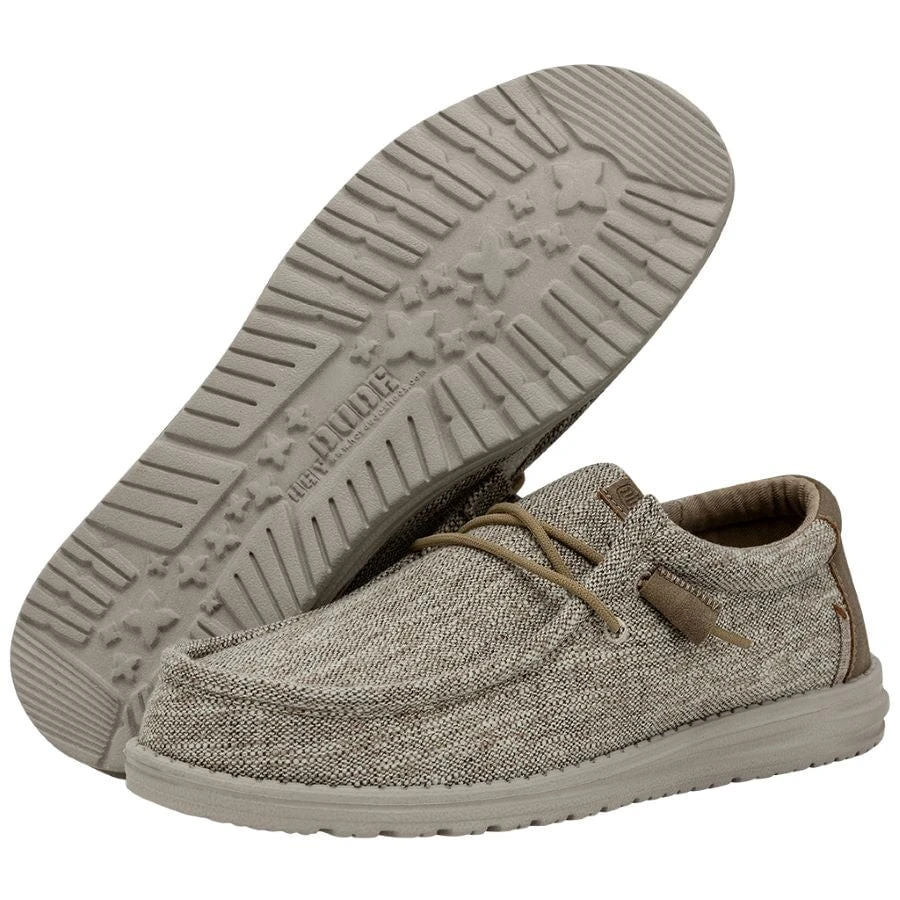 Wally Ascend Woven - Walnut Wally Ascend Woven - Walnut -Heydude Shoes 40002 267 WALLYASCENDWOVEN WALNUT PAIRBOTTOM