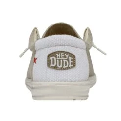 Wally Braided - Off White -Heydude Shoes 40003 1LB WALLYBRAIDED OFFWHITE LEFTBACK