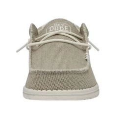 Wally Braided - Off White -Heydude Shoes 40003 1LB WALLYBRAIDED OFFWHITE LEFTFRONT