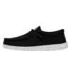 Wally Slub Canvas - Black -Heydude Shoes 40009 001 WALLYSLUBCANVAS BLACK LEFTSIDE