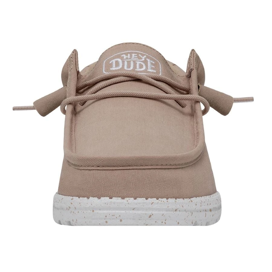 Wally Slub Canvas - Tan Wally Slub Canvas - Tan -Heydude Shoes 40009 265 WALLYSLUBCANVAS TAN LEFTFRONT