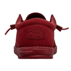 Wally Funk Mono - Red 6 Wally Funk Mono - Red -Heydude Shoes 40011 610 WALLYFUNKMONO RED LEFTBACK