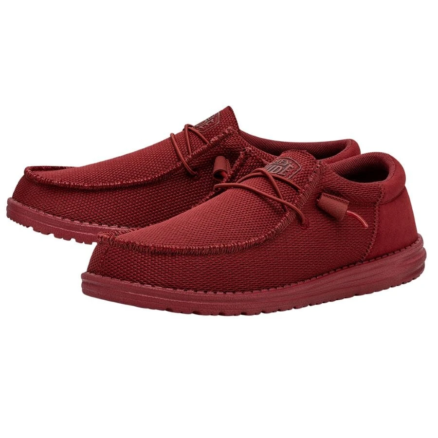Wally Funk Mono - Red Wally Funk Mono - Red -Heydude Shoes 40011 610 WALLYFUNKMONO RED PAIRSIDE