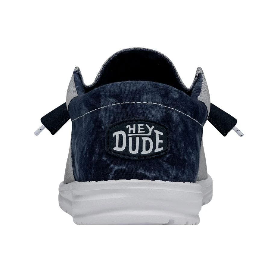 Wally Funk Tie Dye - Indigo Wally Funk Tie Dye - Indigo -Heydude Shoes 40012 4ME WALLYFUNKTIEDYE INDIGO LEFTBACK