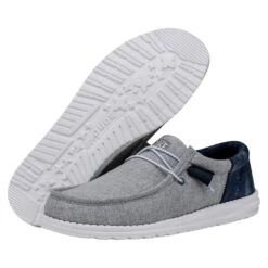 Wally Funk Tie Dye - Indigo 4 Wally Funk Tie Dye - Indigo -Heydude Shoes 40012 4ME WALLYFUNKTIEDYE INDIGO PAIRBOTTOM