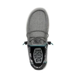 Wally H2O - Graphite 7 Wally H2O - Graphite -Heydude Shoes 40013 014 WALLYH2O GRAPHITE LEFTTOP