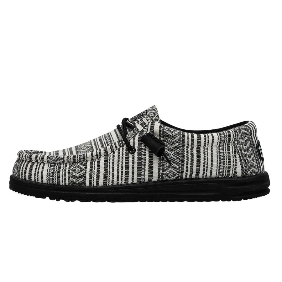 Wally Serape - Black Gravel Wally Serape - Black Gravel -Heydude Shoes 40017 0YB WALLY SERAPE BLACK GRAVEL LEFT 1