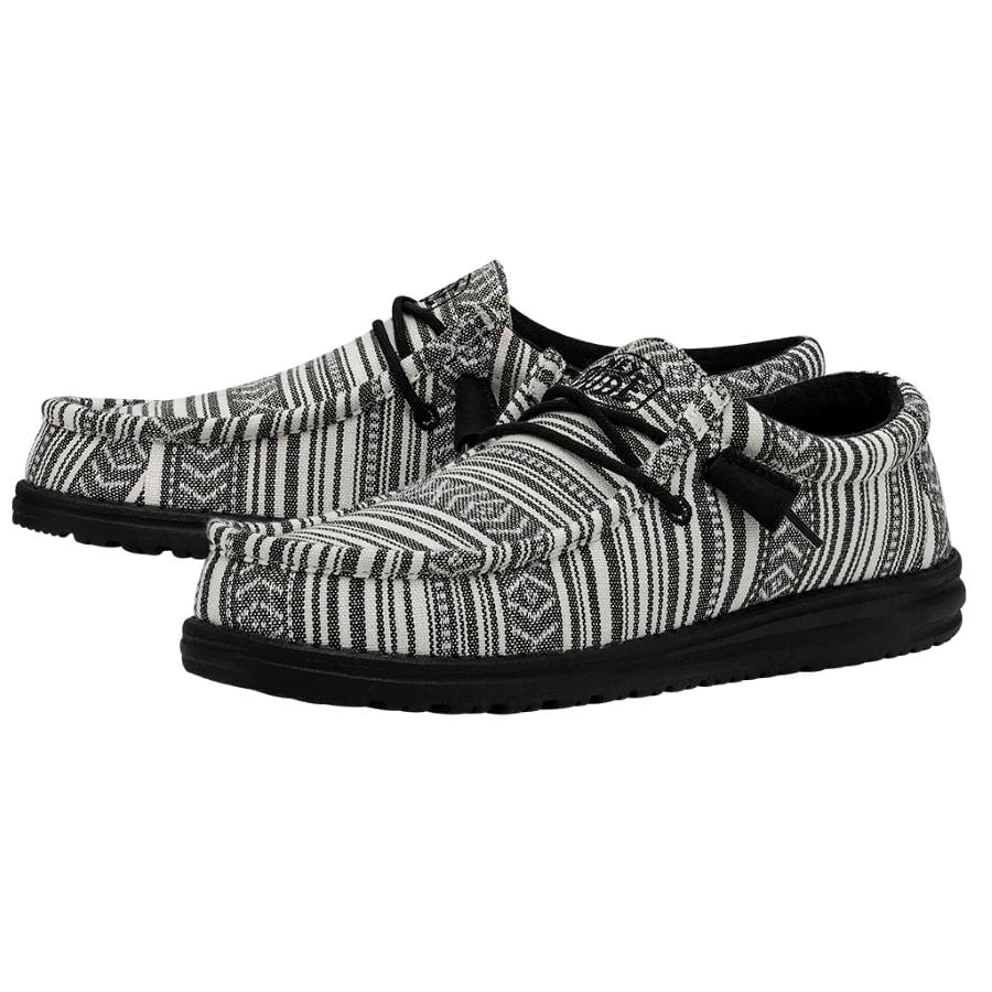 Wally Serape - Black Gravel Wally Serape - Black Gravel -Heydude Shoes 40017 0YB WALLY SERAPE BLACK GRAVEL LEFT 2 1