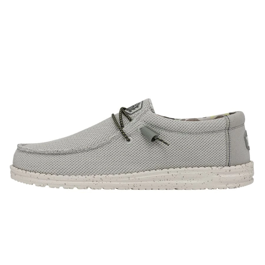 Wally Sox Triple Needle - Fog Wally Sox Triple Needle - Fog -Heydude Shoes 40020 1HA WALLYSOXTRIPLENEEDLE FOG LEFTSIDE