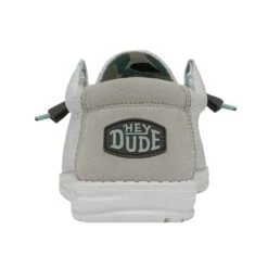 Wally Sox Triple Needle - Star White -Heydude Shoes 40020 1KZ WALLYSOXTRIPLENEEDLE STARWHITE LEFTBACK