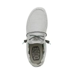 Wally Sox Triple Needle - Star White -Heydude Shoes 40020 1KZ WALLYSOXTRIPLENEEDLE STARWHITE LEFTTOP