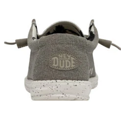 Wally Stretch - Beige 6 Wally Stretch - Beige -Heydude Shoes 40022 205 WALLYSTRETCHCANVAS BEIGE LEFTBACK