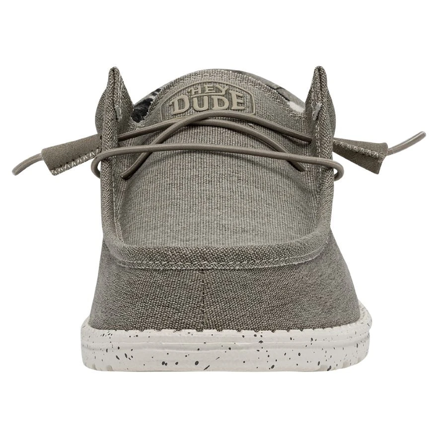 Wally Stretch - Beige Wally Stretch - Beige -Heydude Shoes 40022 205 WALLYSTRETCHCANVAS BEIGE LEFTFRONT