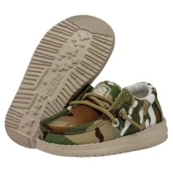 Wally Toddler Camouflage - Multi Camo -Heydude Shoes 40027 9CQ WALLYTODDLERCAMOUFLAGE MULTICAMO PAIRBOTTOM
