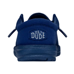 Wally Toddler Funk Mono - True Blue 6 Wally Toddler Funk Mono - True Blue -Heydude Shoes 40030 428 WALLYTODDLERFUNKMONO TRUEBLUE LEFTBACK