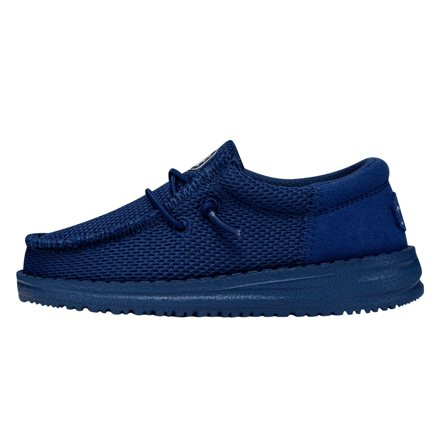 Wally Toddler Funk Mono - True Blue Wally Toddler Funk Mono - True Blue -Heydude Shoes 40030 428 WALLYTODDLERFUNKMONO TRUEBLUE LEFTSIDE