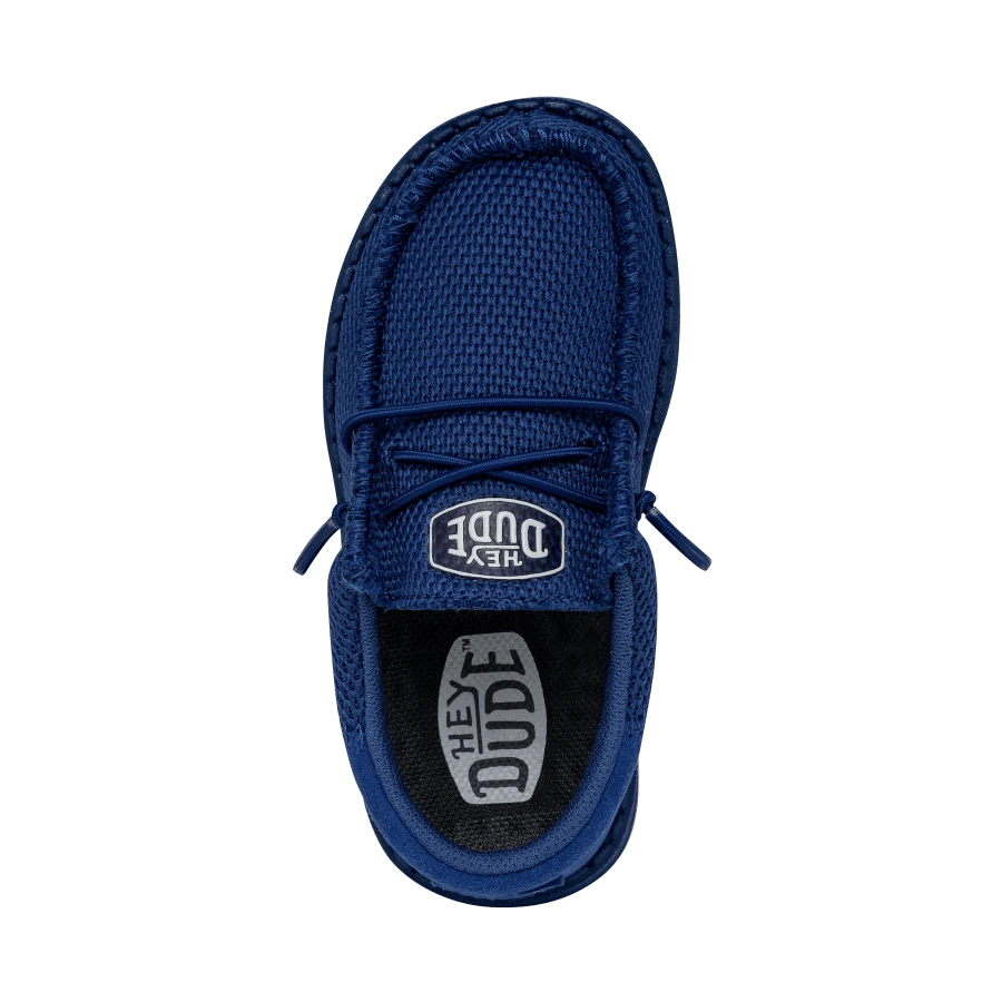 Wally Toddler Funk Mono - True Blue Wally Toddler Funk Mono - True Blue -Heydude Shoes 40030 428 WALLYTODDLERFUNKMONO TRUEBLUE LEFTTOP