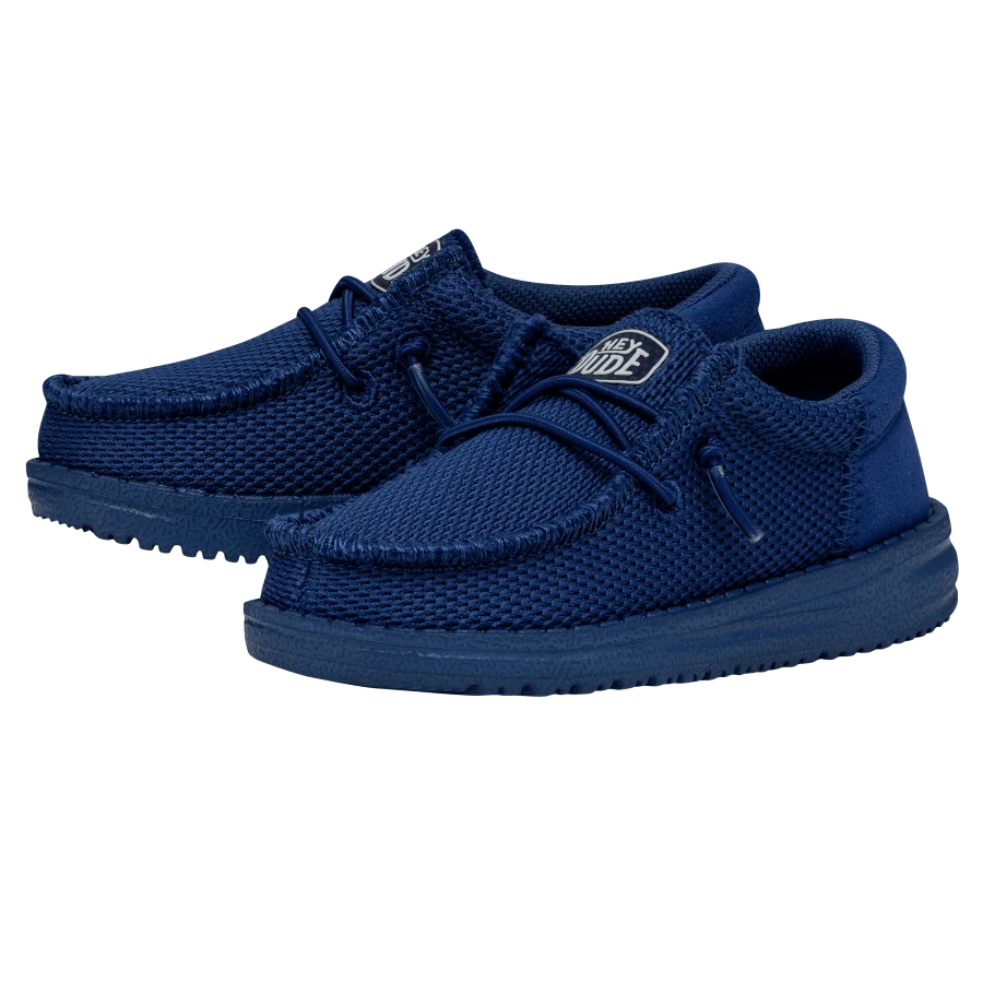 Wally Toddler Funk Mono - True Blue Wally Toddler Funk Mono - True Blue -Heydude Shoes 40030 428 WALLYTODDLERFUNKMONO TRUEBLUE PAIRSIDE