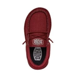 Wally Toddler Funk Mono - Red -Heydude Shoes 40030 610 WALLYTODDLERFUNKMONO RED LEFTTOP