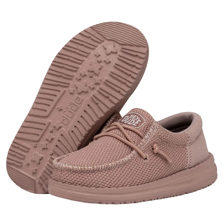 Wally Toddler Funk Mono - Rose Sand Wally Toddler Funk Mono - Rose Sand -Heydude Shoes 40030 6UT WALLYTODDLERFUNKMONO ROSESAND PAIRBOTTOM