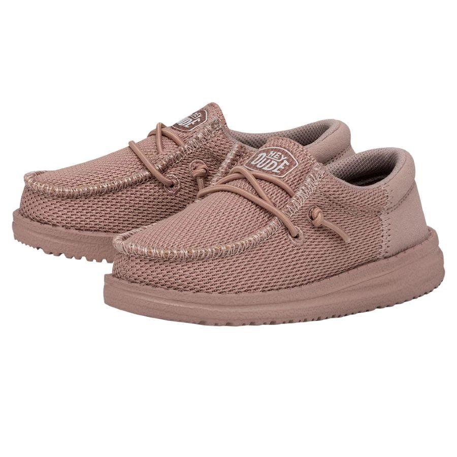 Wally Toddler Funk Mono - Rose Sand Wally Toddler Funk Mono - Rose Sand -Heydude Shoes 40030 6UT WALLYTODDLERFUNKMONO ROSESAND PAIRSIDE