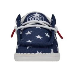 Wally Toddler Patriotic - American Flag -Heydude Shoes 40031 9CW WALLYTODDLERPATRIOTIC AMERICANFLAG LEFTFRONT
