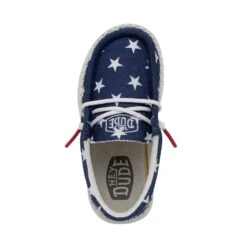 Wally Toddler Patriotic - American Flag -Heydude Shoes 40031 9CW WALLYTODDLERPATRIOTIC AMERICANFLAG LEFTTOP