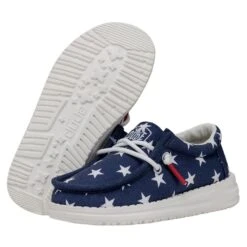 Wally Toddler Patriotic - American Flag -Heydude Shoes 40031 9CW WALLYTODDLERPATRIOTIC AMERICANFLAG PAIRBOTTOM