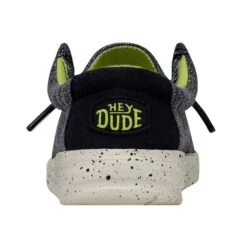 Wally Toddler Stretch - Navy Speckle -Heydude Shoes 40035 4MP WALLYTODDLERSTRETCH NAVYSPECKLE LEFTBACK