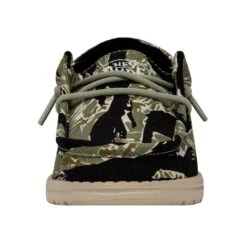 Wally Youth Camouflage - Tiger Stripe Camo -Heydude Shoes 40042 9CJ WALLYYOUTHCAMOUFLAGE TIGERSTRIPECAMO LEFTFRONT