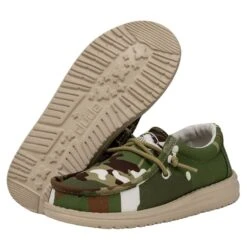Wally Youth Camouflage - Multi Camo -Heydude Shoes 40042 9CQ WALLYYOUTHCAMOUFLAGE MULTICAMO PAIRBOTTOM