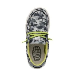 Wally Youth Camodino - Blue -Heydude Shoes 40043 425 WALLYYOUTHCAMODINO BLUE LEFTTOP