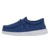 Wally Youth Slub Canvas - True Blue -Heydude Shoes 40044 428 WALLYYOUTHSLUBCANVAS TRUEBLUE LEFTSIDE