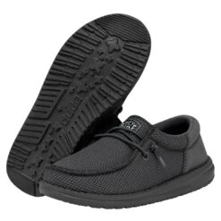 Wally Youth Funk Mono - Alloy -Heydude Shoes 40045 1FX WALLYYOUTHFUNKMONO ALLOY PAIRBOTTOM