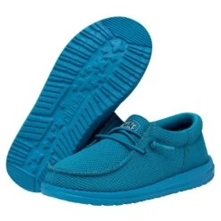 Wally Youth Funk Mono - Electric Blue -Heydude Shoes 40045 404 WALLYYOUTHFUNKMONO ELECTRICBLUE PAIRBOTTOM