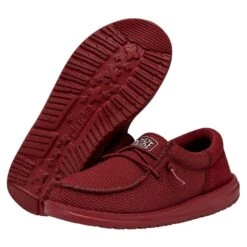 Wally Youth Funk Mono - Red -Heydude Shoes 40045 610 WALLYYOUTHFUNKMONO RED PAIRBOTTOM